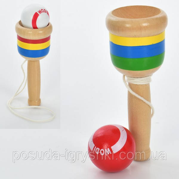 Дерев'яна іграшка Пастка MD 1942 розмір 11см, 2 кольори., фото 1