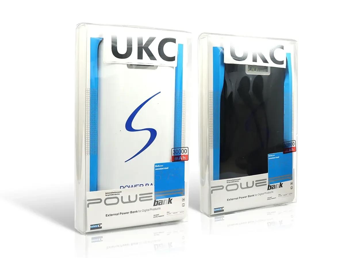 Зовнішній акумулятор (power bank) 30000мАг LCD UKC Q/FSC 001-2018 120шт 7524