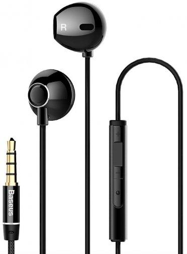 Дротові навушники гарнітура Baseus Encok H06 Black (NGH06-01)