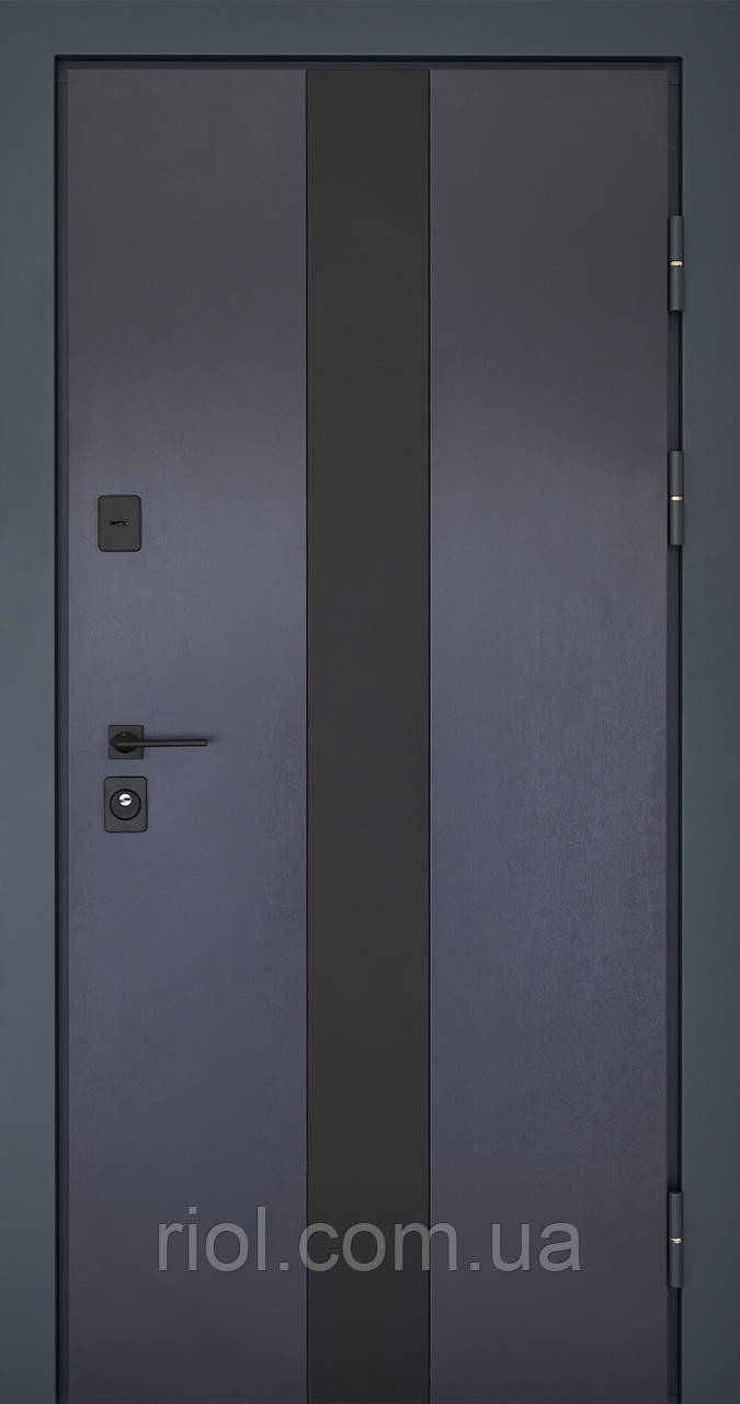 Преміальні вхідні двері з терморозривом Olimpia Антрацит