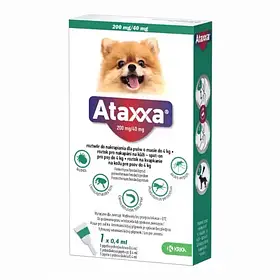 KRKA Ataxxa (Атакса) Spot On Краплі для собак до 4 кг