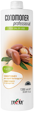 Живильний кондиціонер для пошкодженого волосся Itely Hairfashion Conditioner Professional Argan Oil