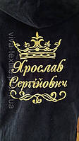 Іменна вишивка іменні махровий чоловічий жіночий халат подарунок іменний банний зимній довгий короткіТурецька