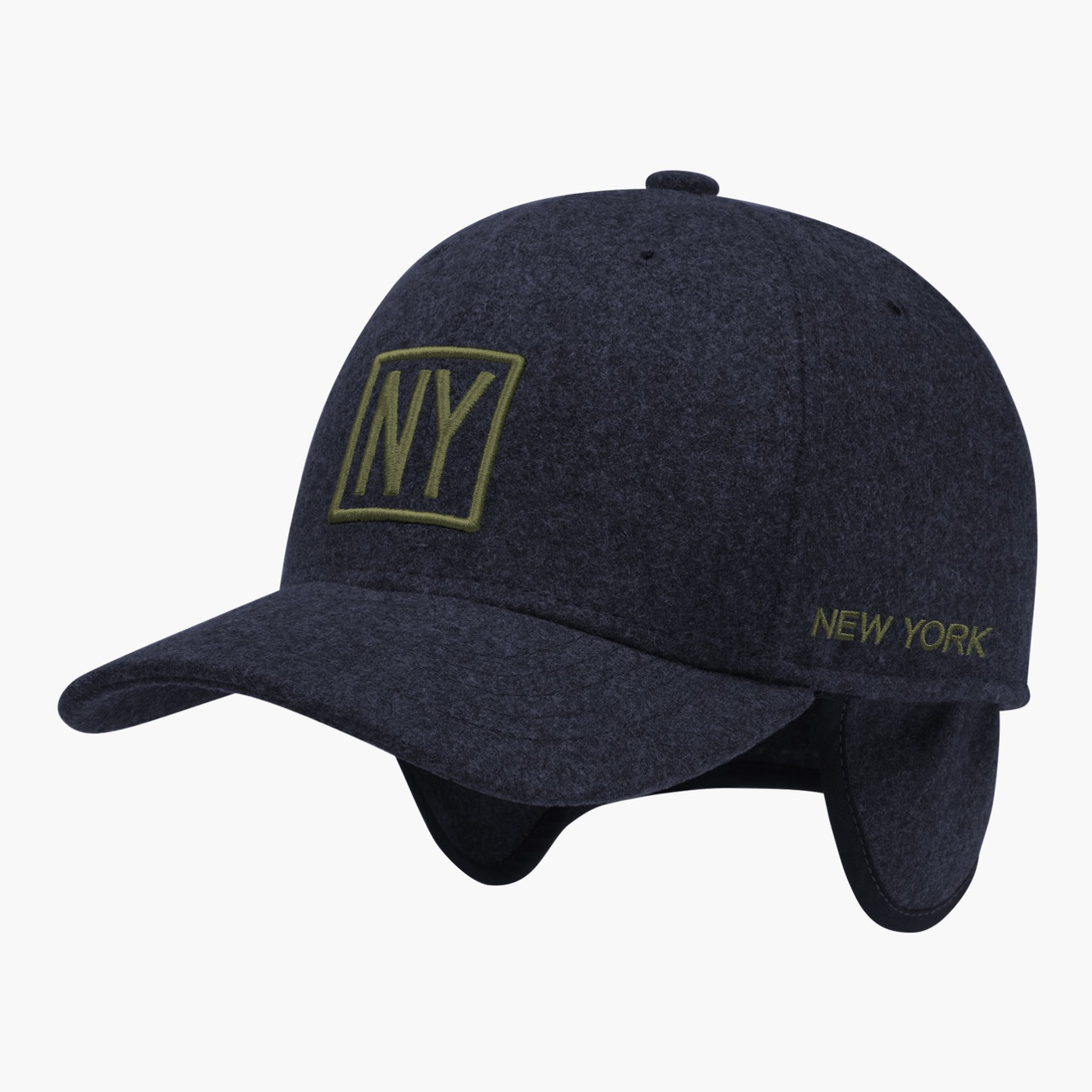 Зимова бейсболка з вухами чоловіча INAL Нью Йорк NY New York S / 53-54 Темно-синій 21853