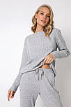 Жіноча піжама з штанами Madeleine Set Grey, фото 4