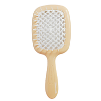 Щітка для волосся Superbrush Janeke оригінал бежева з білою серединкою