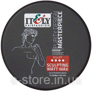 Матовий віск для волосся екстрасильної фіксації Itely Hairfashion Purity Design Masterpiece Sculpting Matt Wax