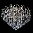 Кришталева люстра на 8 ламп з підсвічуванням основи та пультом д/у PM-E2247/8+8/FG/LED, фото 2