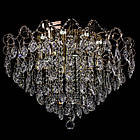 Кришталева люстра на 8 ламп з підсвічуванням основи та пультом д/у PM-E2247/8+8/FG/LED, фото 4