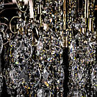 Кришталева люстра на 8 ламп з підсвічуванням основи та пультом д/у PM-E2247/8+8/FG/LED, фото 5