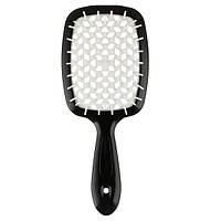 Щітка для волосся Superbrush Janeke Оригінал чорна з білим