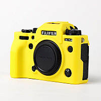 Защитный силиконовый чехол для фотоаппаратов FujiFilm X-T4 - желтый