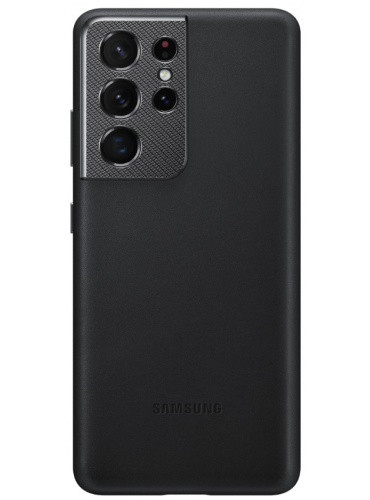 Оригінальний чохол Samsung Leather Back Cover Black для Galaxy S21 Ultra SM-G998