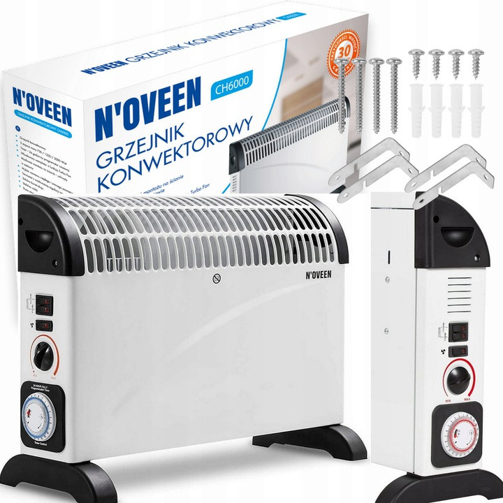 Конвекторний обігрівач Noveen CH-6000 Timer Turbo F Турбовентилятор + таймер