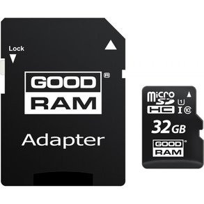 Картка пам'яті 32Gb GOODRAM microSDHC UHS-I+SD, фото 1