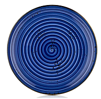 Тарілка 27 см синій Enigma