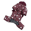 Комбінезон для дівчат 32 см (об'єм до 55см) зимовий розм 5 Рюша горошок  для собак, фото 3