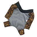 Комбінезон для дівчат 40 см (об'єм до 63см) зимовий розм 7 Візерунки гірчиця  для собак М, фото 4