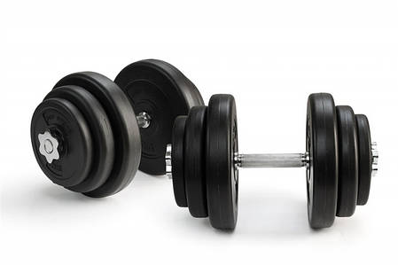 Гантелі 2х20 кг (Металевий Гриф), фото 1