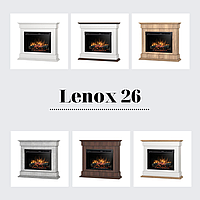 Електрокамін Lenox із 26-дюймовою вставкою Білий матовий