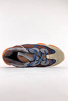 Кросівки Adidas Yeezy boost 500 Enflame / Адідас Ізі Буст 500 Помаранчева підошва, фото 6