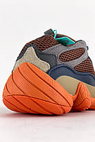 Кросівки Adidas Yeezy boost 500 Enflame / Адідас Ізі Буст 500 Помаранчева підошва, фото 4