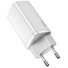 Мережевий зарядний пристрій Baseus GaN Lite 1 USB + Type-C 65 W White (CCGAN2L-B02), фото 2