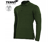 Футболка-поло з довгим рукавом TEXAR elite Pro Olive, фото 5
