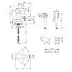 Змішувач для раковини Lidz (CRM) 14 34 001FB з лійкою для гігієнічного душу, фото 6