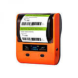 Портативний тридюймовий принтер етикеток чеків Ukrmark DP30 USB 2.0 + Bluetooth + NFC Ширина рулону 30-80мм, фото 4