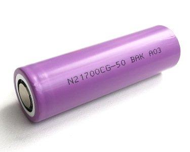 Аккумулятор 21700 BAK N21700CG-50 5000mAh Li-Ion 10.2A, 4.2/3.6/2.5V