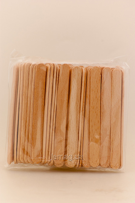 Accessories Шпателі вузькі для обличчя одноразові дерев'яні, 100 шт., фото 1