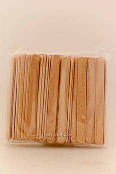 Accessories Шпателі вузькі для обличчя одноразові дерев'яні, 100 шт.