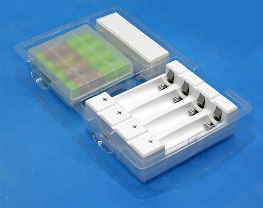 Зарядний пристрій Soshine Chocolate-1.5V Set+4 Li 2200 mAh AA/AAA Li-Ion, USB, LED, фото 3