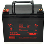 Акумуляторна батарея MERLION HR12127W 12V 36Ah (195х130х155(167), фото 2