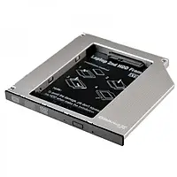 Карман-адаптер для диска Grand-X HDC-24N для подключения HDD 2.5" в отдел привода ноутбука SATA/SATA3 Slim