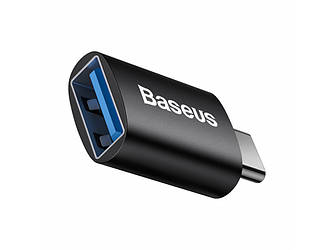 Адаптер перехідник BASEUS Type-C to USB Ingenuity Series Mini OTG Black (ZJJQ000001)