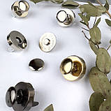 Магнітні кнопки на кнопковому кріпленні MT18-2 (18 мм), колір чорний нікель, фото 2