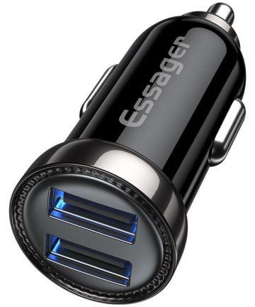 Автомобільний зарядний пристрій Essager 2.4 A Dual USB 12 W Black (ECC2U-WL0A), фото 1