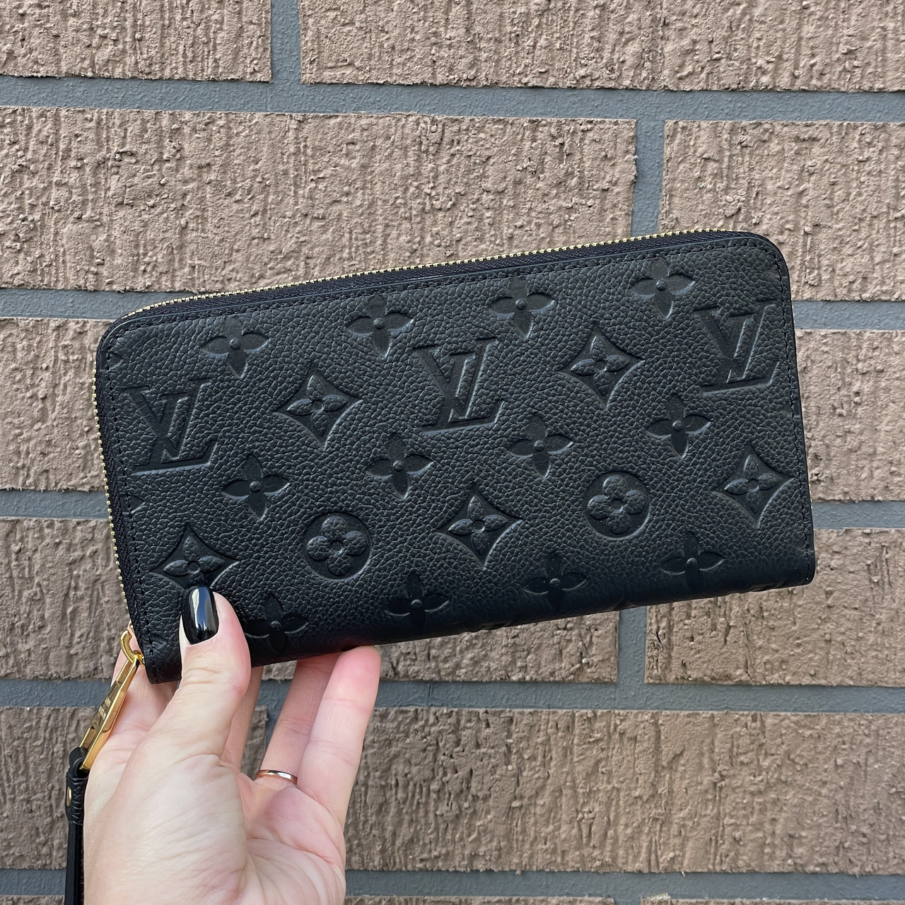 Гаманець Louis Vuitton CLEMENCE чорний (Луї Віттон)