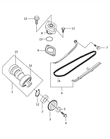 Звезда распредвала Bajaj Boxer BM 125 PD511229