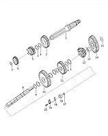 Шестерня 3 передачи ведомая Bajaj Boxer BM 125 PF551204