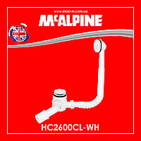 Сифон для ванни / піддона клік-клак з верхнім чищенням HC2600CL-WH McAlpine білий