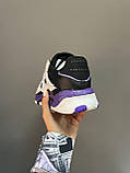 Кросівки чоловічі шкіряні Adidas Niteball Purple White демісезон стильні чорні з білим фіолетовий, фото 4