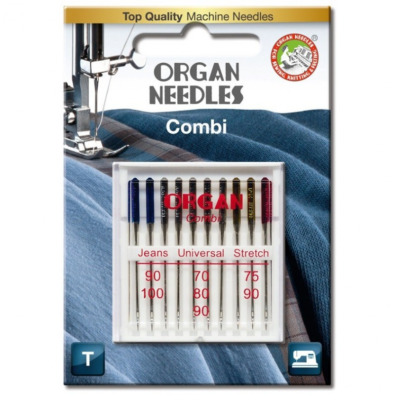 Голки комбіновані Organ Combi-Box асорті 10 штук