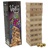 Настольная игра развлекательная Strateg Wonky джанга на русском языке в коробке 28х8,2х8,2 см