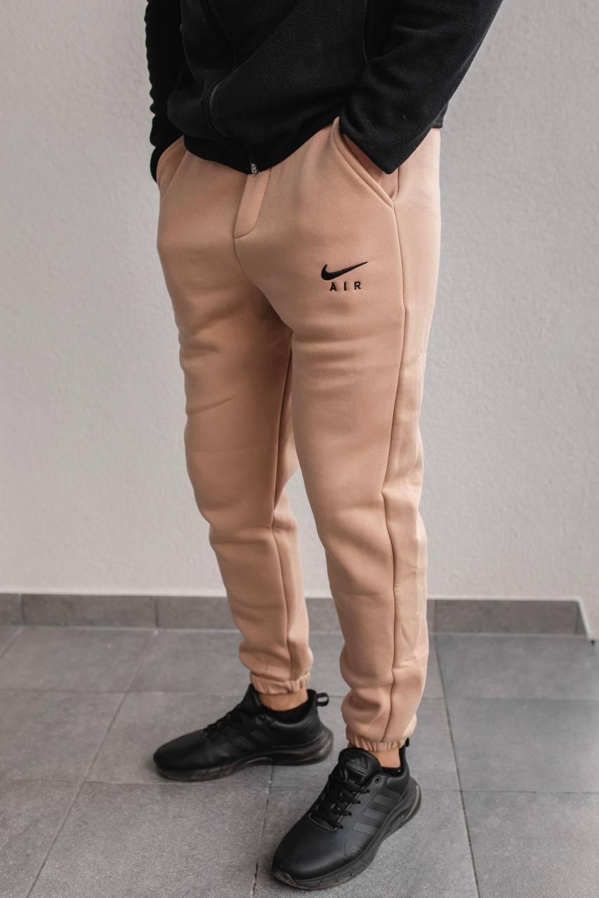 Штани спортивні Nike чоловічі зимові коричневі теплі повсякденні на флісі молодіжна Туреччина, фото 1