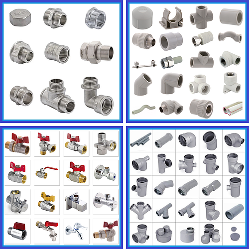 ФІТИНГІ (КРАНИ, РЕЗОБОВНІ, ПОЛІПРОПІЛЕНІ, ПІД МЕТАЛОПЛАСТИК), І КАНАЛІЗАЦІЯ — розширення асортименту: додали для замовлення 