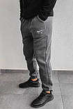 Штани спортивні Nike чоловічі зимові темно-сірі теплі повсякденні на флісі молодіжна Туреччина, фото 4
