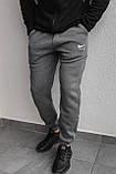 Штани спортивні Nike чоловічі зимові темно-сірі теплі повсякденні на флісі молодіжна Туреччина, фото 5